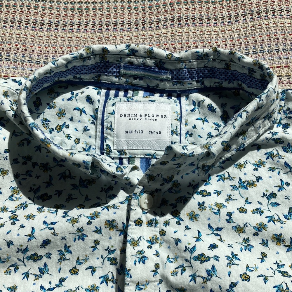 Denim & Flower button down